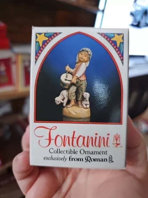 Fontanini 1990 By Roman Nativity Drummer Boy Christmas Ornament ￼