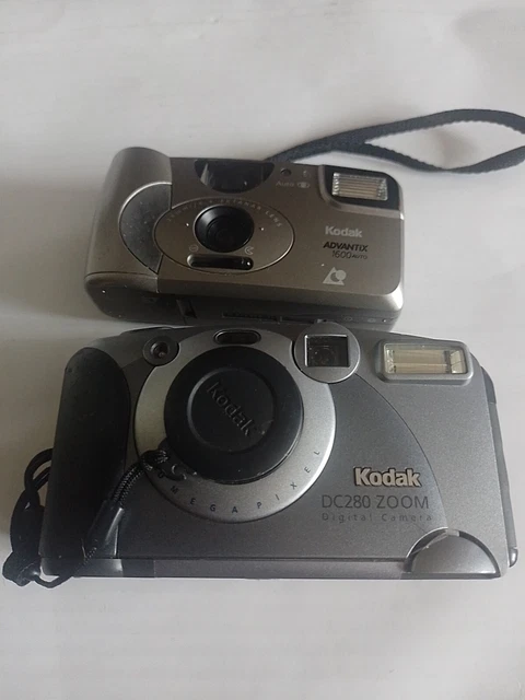 KODAK ADVANTIX 1600 Auto APS Compact Film Camera And DC280 Digital Zoom ...