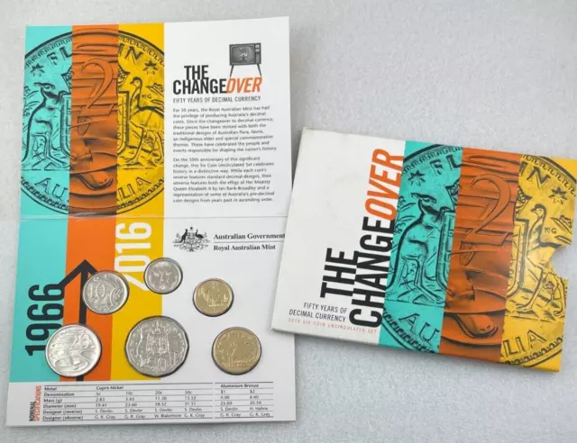 2016 Change Over Mint Uncirculated Coin Set - RAM -