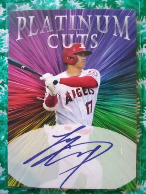 Shohei Ohtani Platinum Cut Facsimile Autograph Card Short Print Limited to 1,000