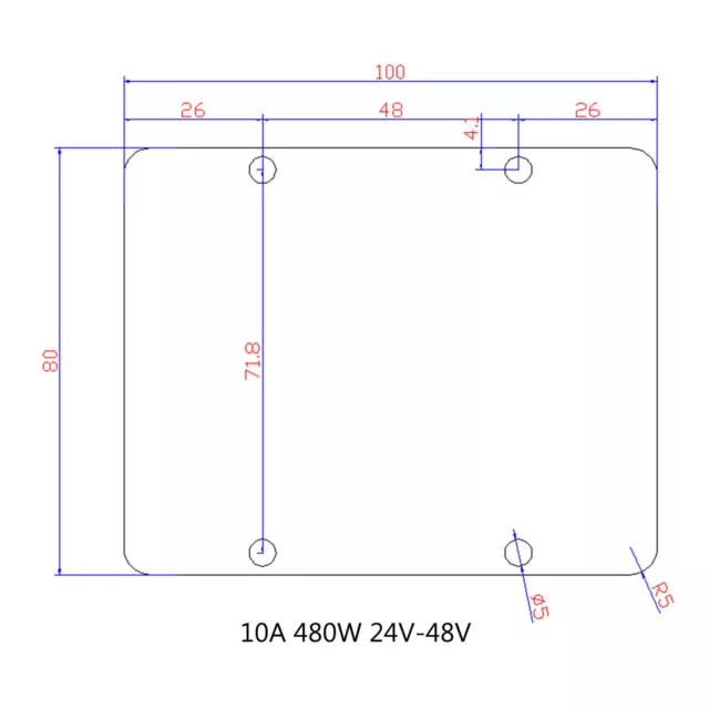 24V Auf 48V DC-DC Step Up Boost Spannungswandler 10A 480W Industrie-Netzteile AH 3