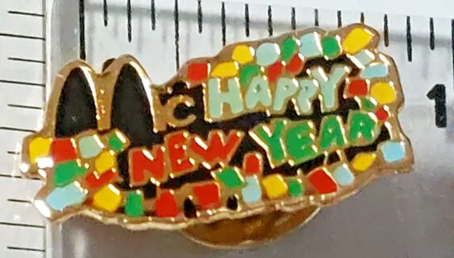McDonald's HAPPY NEW YEAR Lapel Pin (050923)