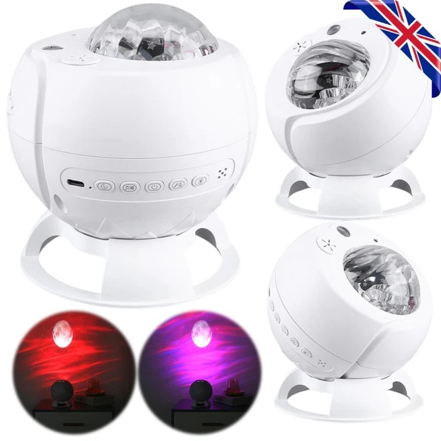 Aurora Projector Northern Lights LED Night Light Rechargeable Galaxy Star Projection Ocean Wave