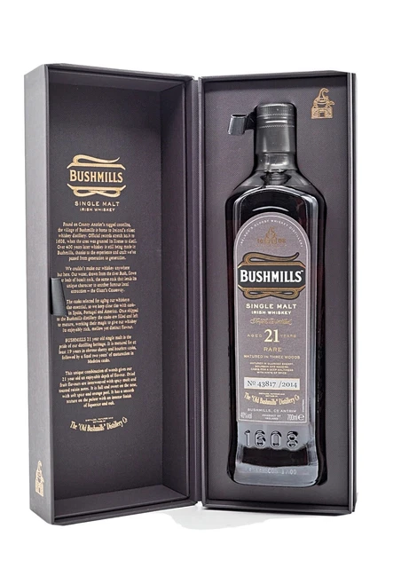 Bushmills 21 Jahre Irish Whiskey 0,7l inkl. 40% Alte Abfüllung