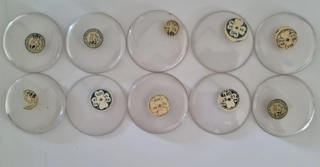 Lot De 17 Verres (glaces) Pour Montres De Poche & Horlogerie - Diverses Tailles (Occasion)