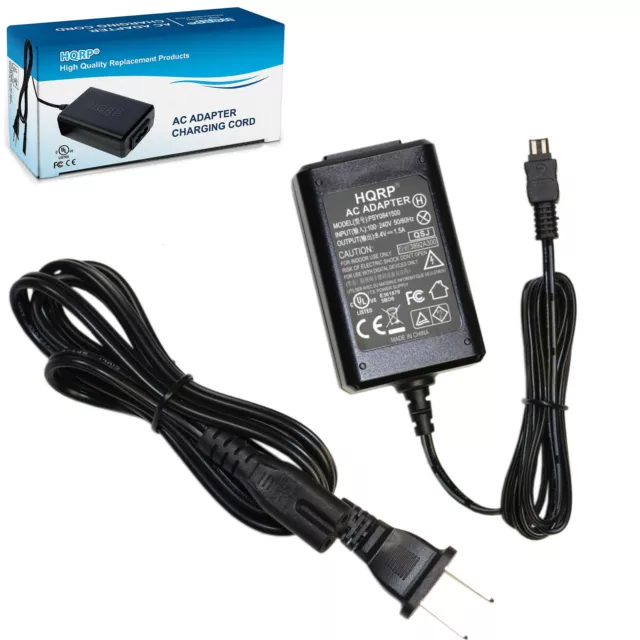 HQRP AC Adapter Charger for Sony HandyCam DCR-DVD403 DCR-DVD408 DCR-DVD508
