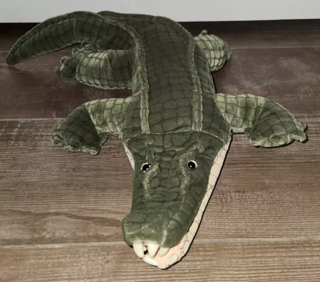 Folkmanis Alligator Crocodile Hand Puppet Full Body Plush Toy Pretend Play 16"