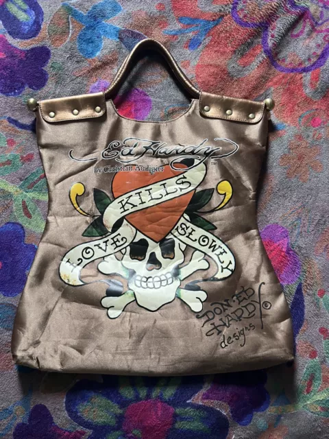 Bag ED HARDY Blue in Cotton - 42403378