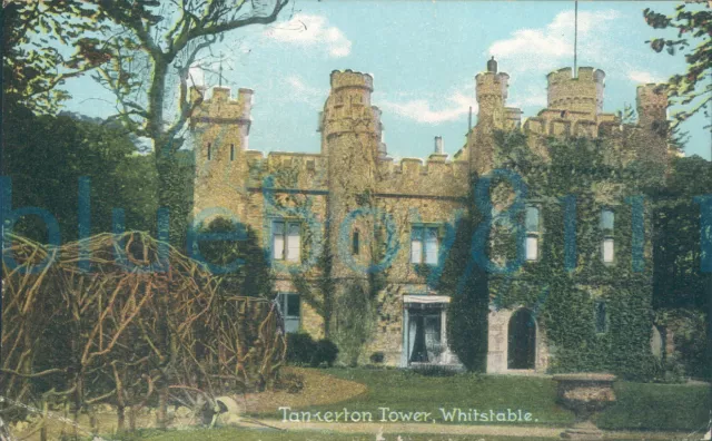 Whitstable Tankerton Tower 1908 Postmark Delittle Fenwick Shurey