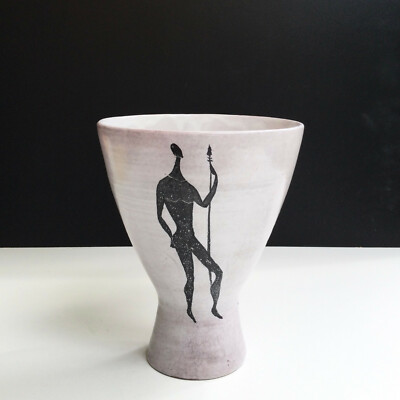 Adorable Vase en Céramique Vallauris Marie Madeleine Jolly 1914 1963 