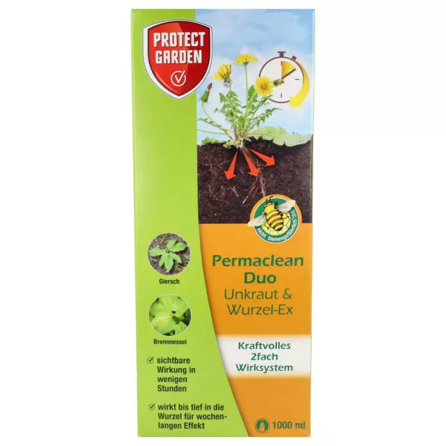 Protect Garden Permaclean Duo 1L Unkrautvernichter Unkrautfrei Langzeit Unkraut 2