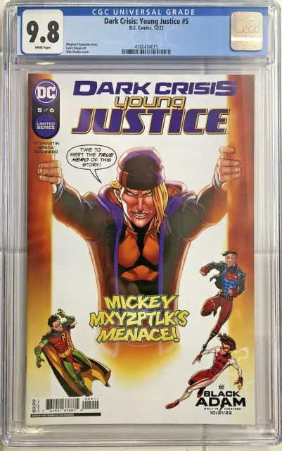 Dark Crisis: Young Justice #5 CGC 9.8 DC Comics 2022 Mickey Mxyzptlk Cover