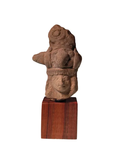 Präkolumbischer Keramikkopf einer Gottheit Idol Figurine. Südamerika Sammlung