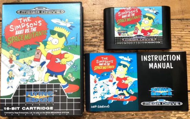 Tbe - The Simpsons Bart Vs. The Space Mutants Complet Megadrive Pal Euro Cib Vgc