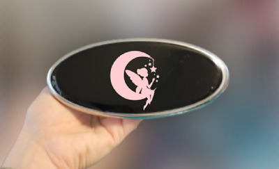 Fairy Dust Moon Pink Emblem overlay decal sticker logo FITS ford Oval 5X2