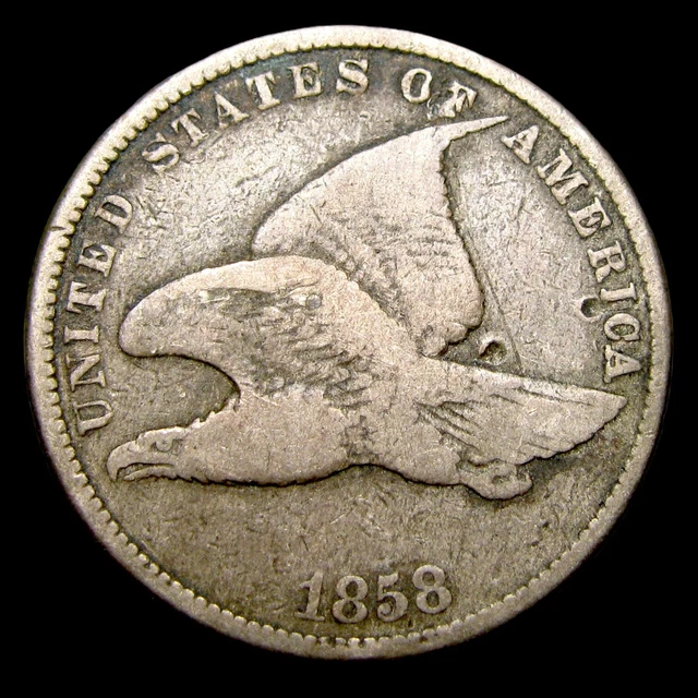 1858 Flying Eagle Cent Penny ---- Nice Details Coin ---- #UU070