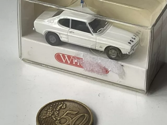 Q605 WIKING 1:87 PKW Ford Capri I Polizei OVP weiß 864 09 25 Police neu