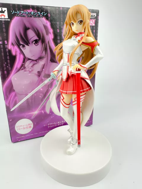 Sword Art Online Asuna SQ Figure Pearl Ver. Knights of the blood Banpresto 18cm