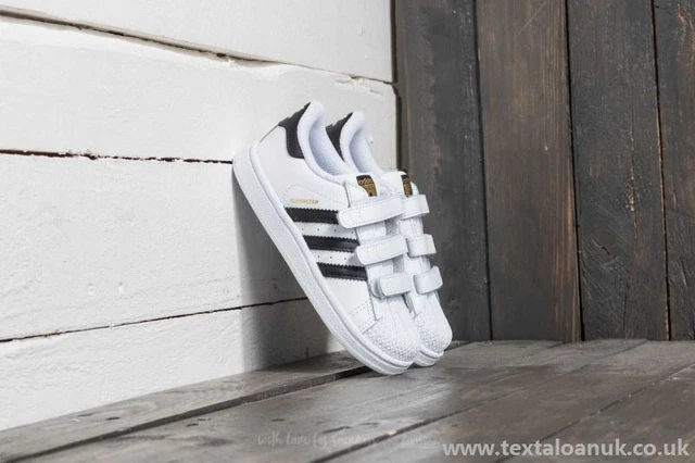 ADIDAS ORGINALS SUPERSTAR Bambino Bambina strappi stretch senza
