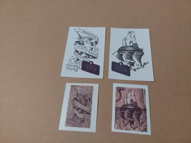 4 Bundaberg Mutiny Spiced Rum Temporary Tattoos - Bundy Bear