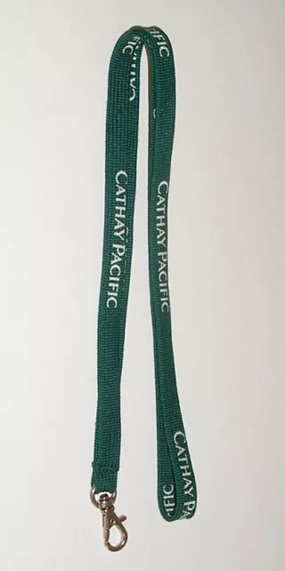 Cathay Pacific Airlines Aviation Souvenir Green Lanyard - Like New