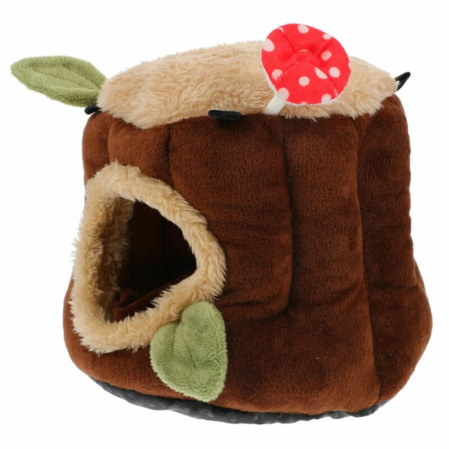 1 Set Winter warm Hamster Schlafbett Kaninchen Nest Haustier Nest Stumpfform