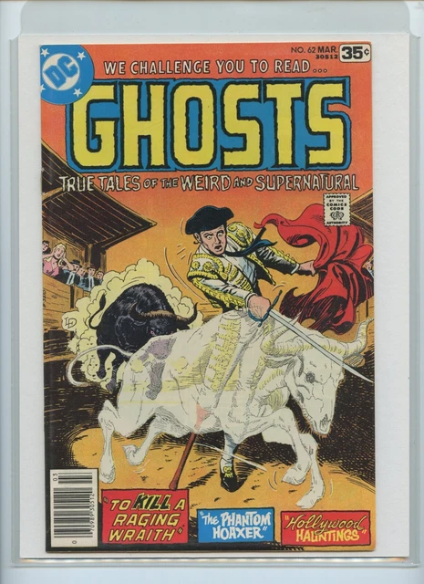 Ghosts #62, NM/NM+, 1978, STUNNING DOMINGUEZ "BULL FIGHTING/MATADOR" CVR