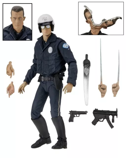 Terminator 2: Ultimate T-1000 (Motorcycle Cop) 18 cm Neca Actionfigur