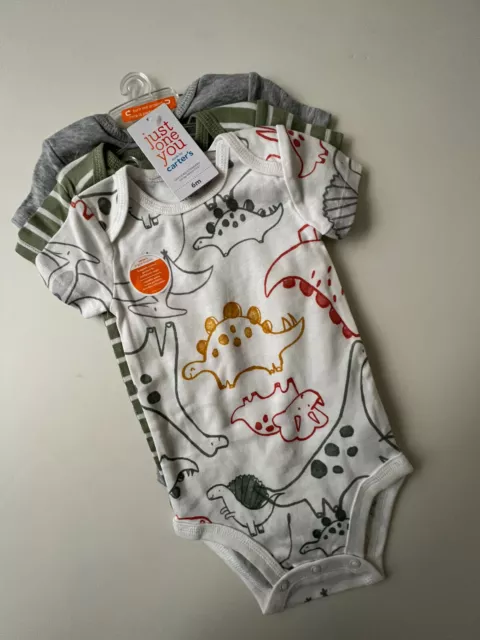 Carters Infant 3 Pieces 6 Months Short Sleeve Boy/Girl NEW With Tags