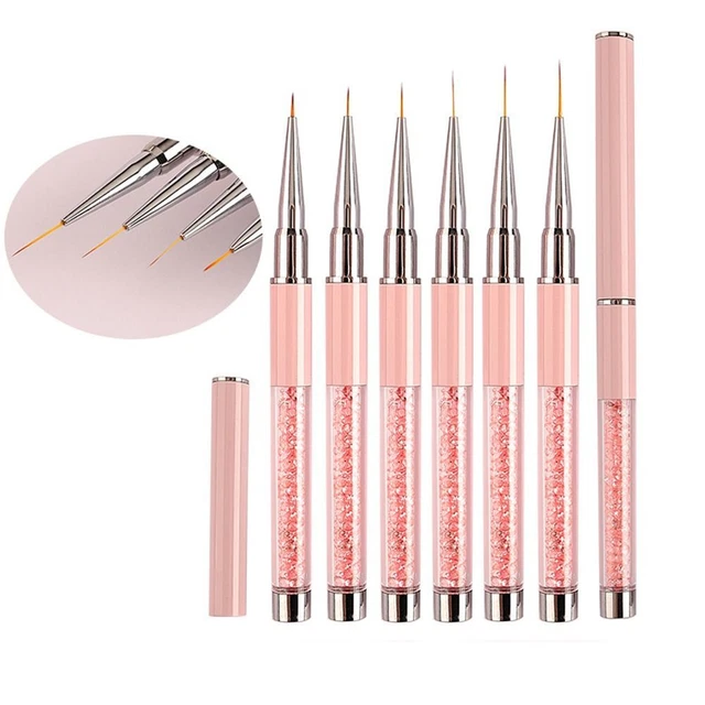 de uñas Pluma de dibujo Cepillo de línea de dibujo Herramientas de manicura