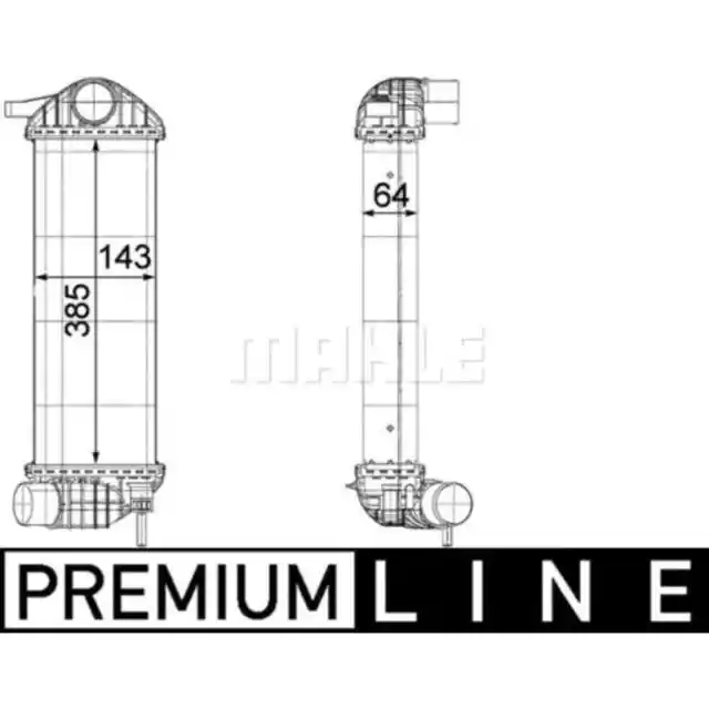 Ladeluftkühler MAHLE CI 243 000P für Renault Kangoo BE Bop Rapid