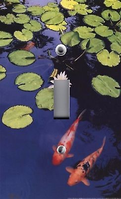 Light Switch Plate Outlet Covers JAPANESE KOI FISH IN GARDEN WATER POND