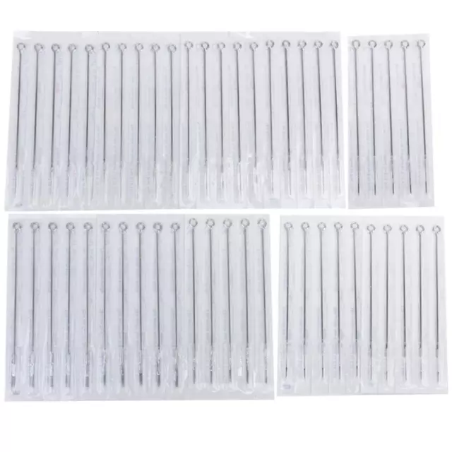 50 Pieces Disposable Sterile Tattoo Needle Assorted 10 Sizes Mixed 3RL 5RL 7RL