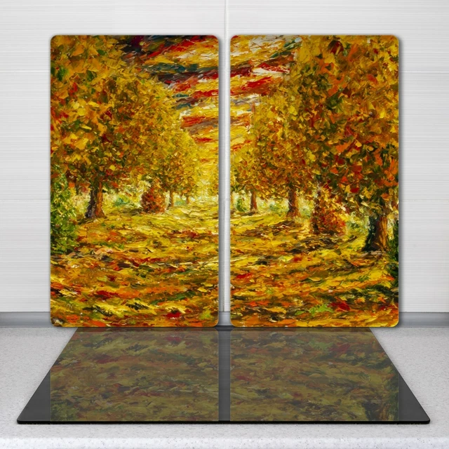 Planche à découpe verre poivron 52x30cm