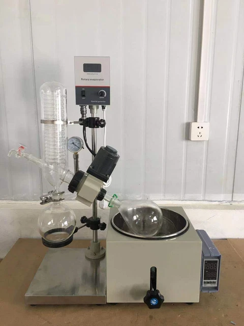 110V 2L Rotary Evaporator Rotavapor Manual Lifting Professional Lab Equipment
