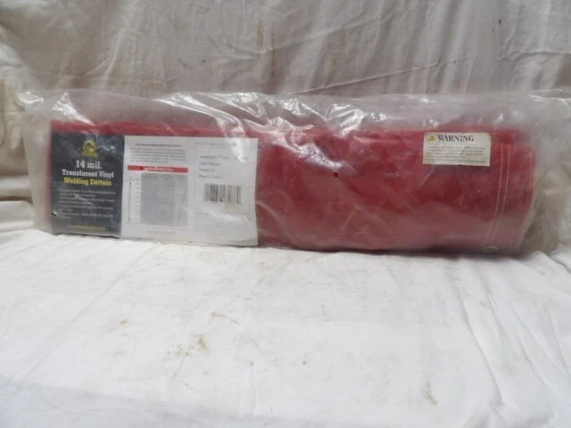 Black Stallion Welding Curtain 14 Mil. Translucent Vinyl 6' x 6' Orange