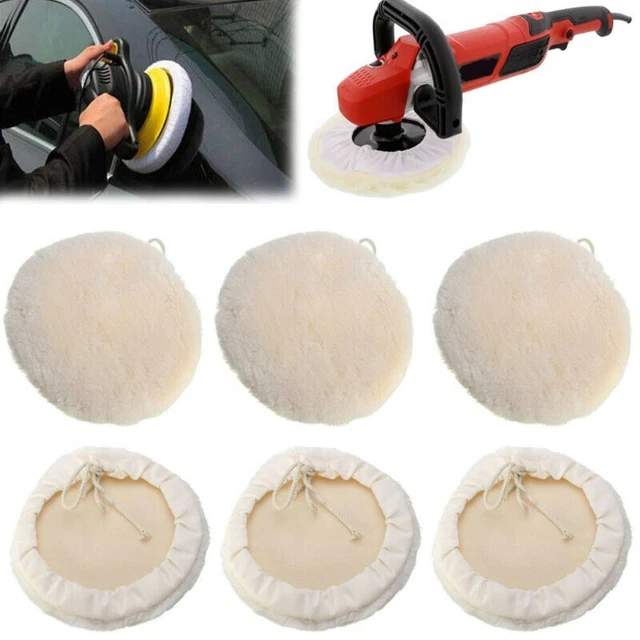 Mola per lucidare, Ruota di lucidatura extra spessa da 15,2 cm (70 veli) per smerigliatrice da banco con foro da 1/2'' (confezione da 2