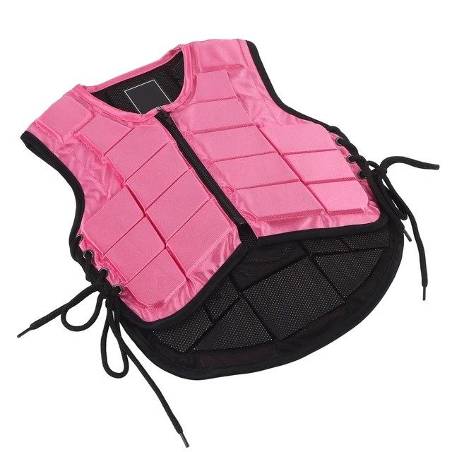 (CS)Kids Equestrian Vest Shock Absorption Unisex Comfortable Equestrian
