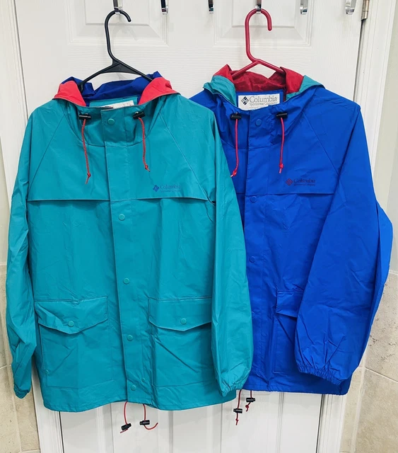 90S VINTAGE COLUMBIA PVC Rain jacket Bundle Mens M 60.00 PicClick