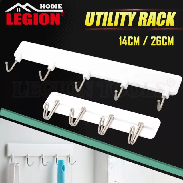 Multipurpose Hook Rack Wall Mounted Towel Key Hanging Kitchen Small Hanger