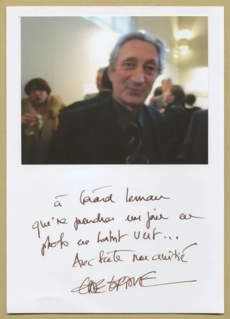 Gérard de Cortanze - Écrivain français - Carte dédicacée + Photo - 2015