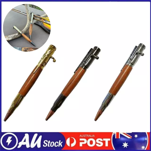 Metal Bullet Pen, Bolt Action Style Ballpoint Pen, Rifle Bullet Pen Handcrafted