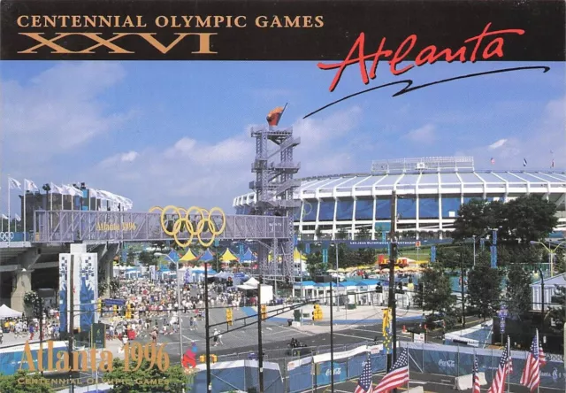 1996 Olympic Games Atlanta, original postcard.