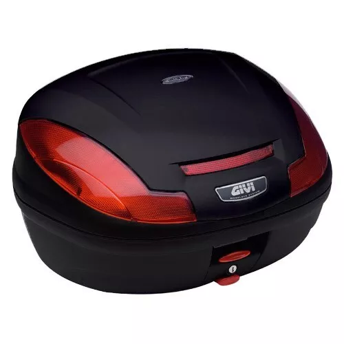 Bolso de E470N negro en relieve con reflectores, rojo, con placa y kit universal