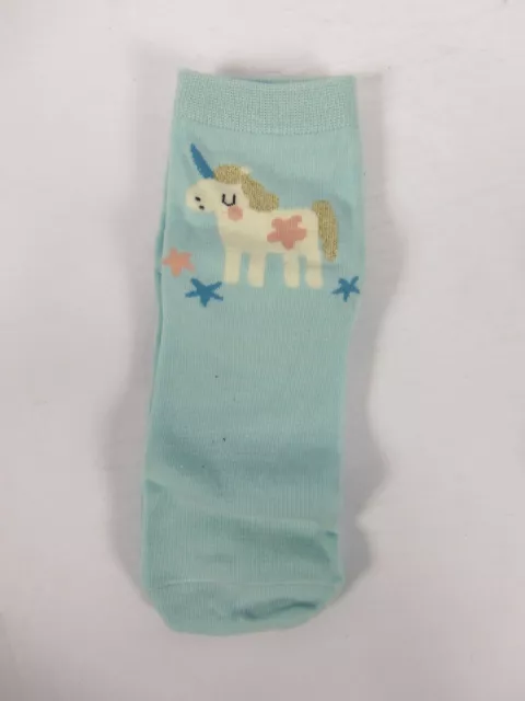 Caramella Blue Animal Print 100% Cotton  Socks Gift Set of 4 Girls 3