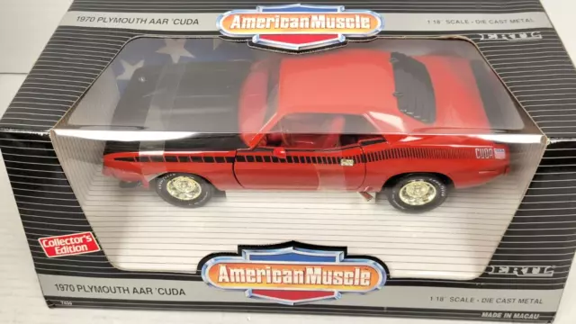 ERTL 1/18 - 1970 PLYMOUTH AAR 'CUDA, 1995 MOPAR NATIONALS (1995 Issue) NEW