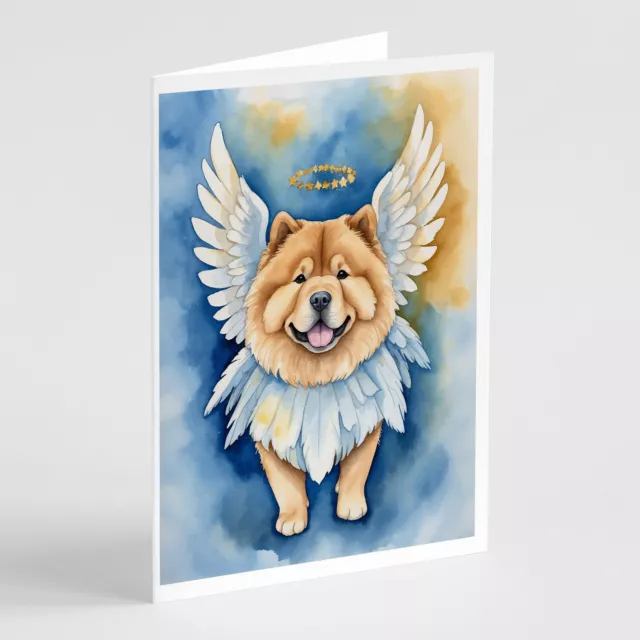 Chow Chow My Angel Greeting Cards and Envelopes Pack of 8 DAC6977GCA7P