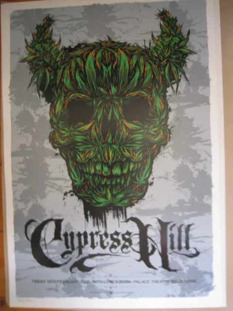 Cypress Hill Melbourne 2008 Concert Poster Art Ken Taylor