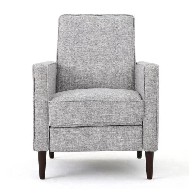 Noble House Recliner 38"X27.25"X34.25" Modern Tweed Polyester Club (Set Of 2)