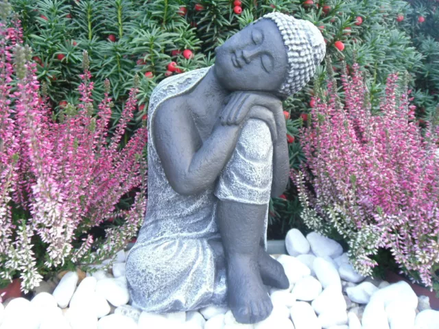 Steinfigur Buddha, 168/1 Feng Shui, Gartenfigur Deko Geschenk Figur Skulptur